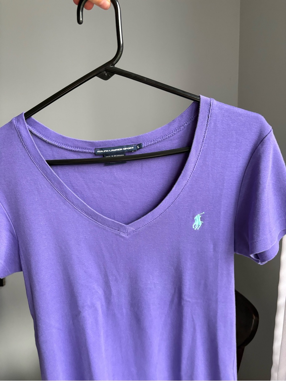 Polo by Ralph Lauren Sport Purple V-Neck Tee - Picture 7 of 9